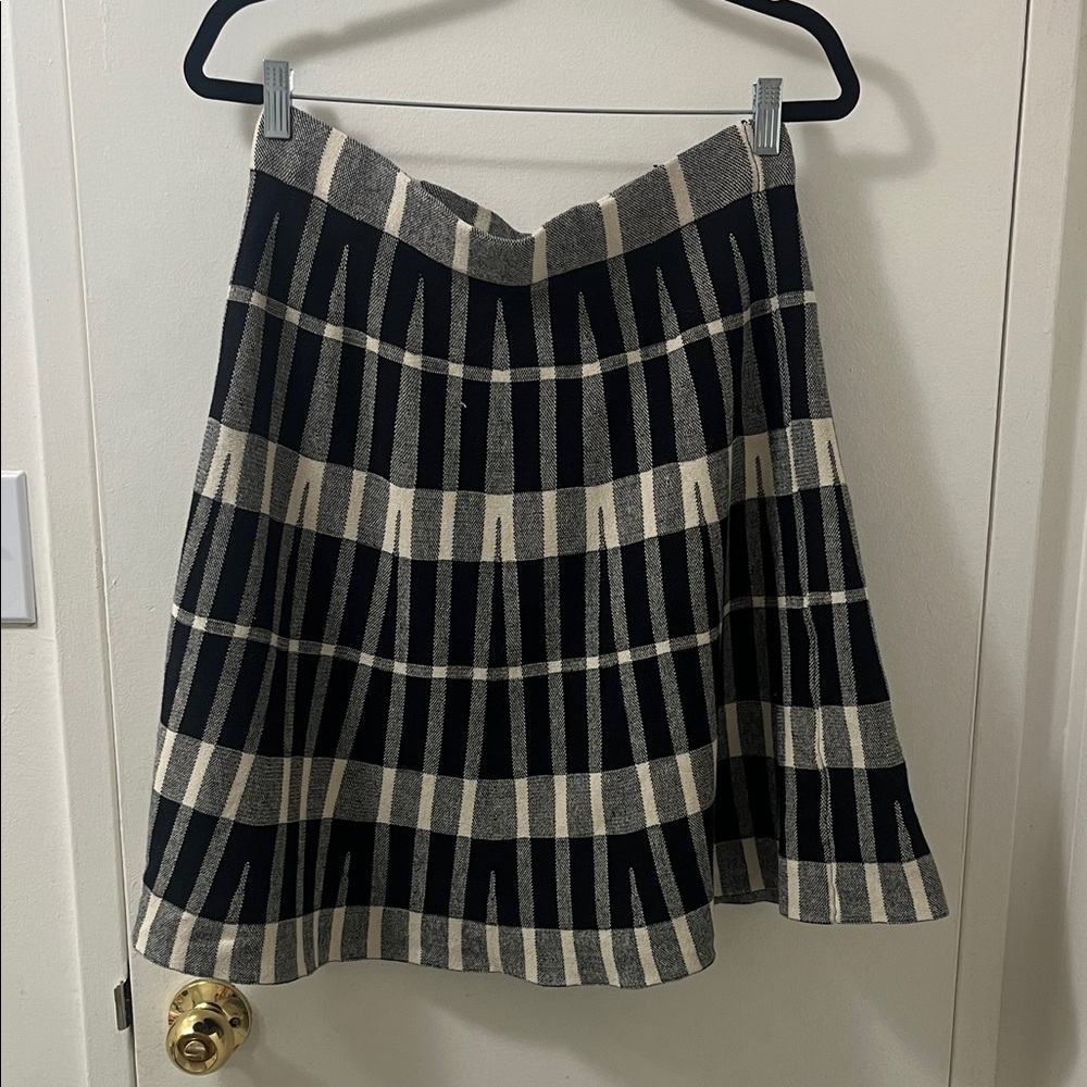 Cleo Black and Cream A-Line Skirt